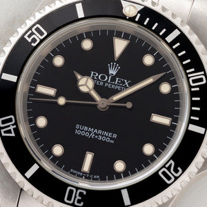 Rolex Submariner 14060 "Two Line" w/Stickered Caseback