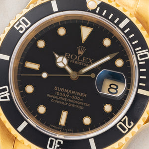 Rolex Submariner 16618 - 18k Yellow Gold