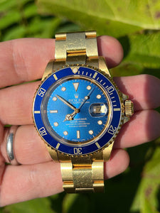 Rolex Submariner 16618 w/"Tropical" Dial - Box & Booklets/*Unpolished*