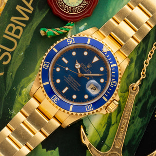Rolex Submariner 16618 w/"Tropical" Dial - Box & Booklets/*Unpolished*
