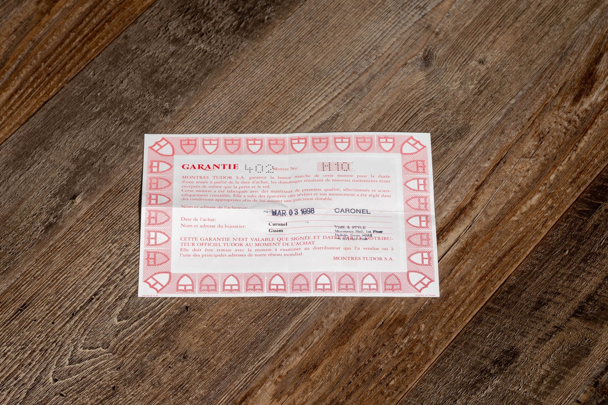 Tudor Prince Date Submariner 75190 - Box & Papers