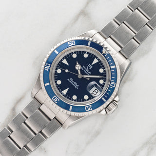 Tudor Prince Oysterdate Submariner 79090 w/Blue Dial - Service Receipt