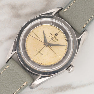 Universal Genève Polerouter 20217-4 w/Non-Luminous Silver Dial