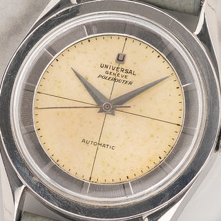 Universal Genève Polerouter 20217-4 w/Non-Luminous Silver Dial