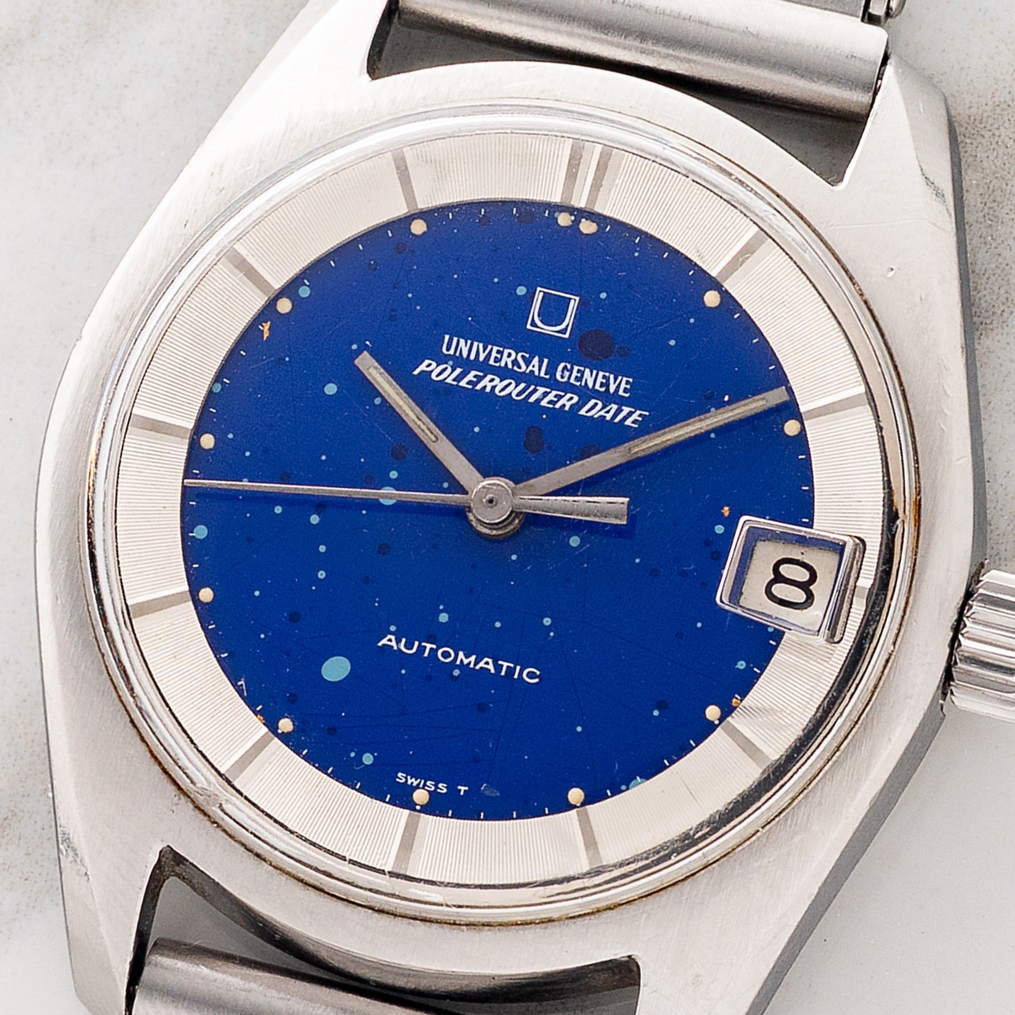 Universal Genève Polerouter Date "Starry Electric Blue Night" - Very Rare