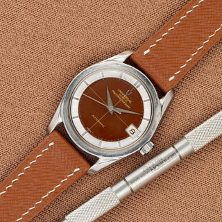 Universal Genève Polerouter Date w/"Caramel" Tropical Dial