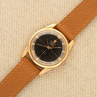 Universal Genève Polerouter Deluxe Microtor - 18k Pink Gold w/"Starry Night" Patina Dial