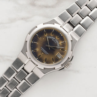 1st generation Vacheron Constantin Overseas 42040 automatic watch with tropical eclipse dial on steel integrated bracelet at Collectors Corner NY
