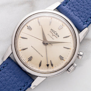 Vulcain Cricket "Waterprotected" Alarm w/Gorgeous Patina Dial - *Unpolished*