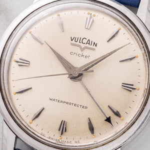 Vulcain Cricket "Waterprotected" Alarm w/Gorgeous Patina Dial - *Unpolished*