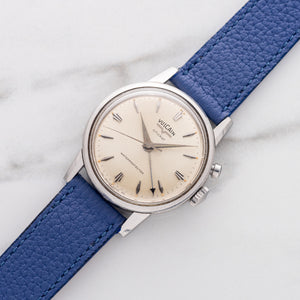 Vulcain Cricket "Waterprotected" Alarm w/Gorgeous Patina Dial - *Unpolished*