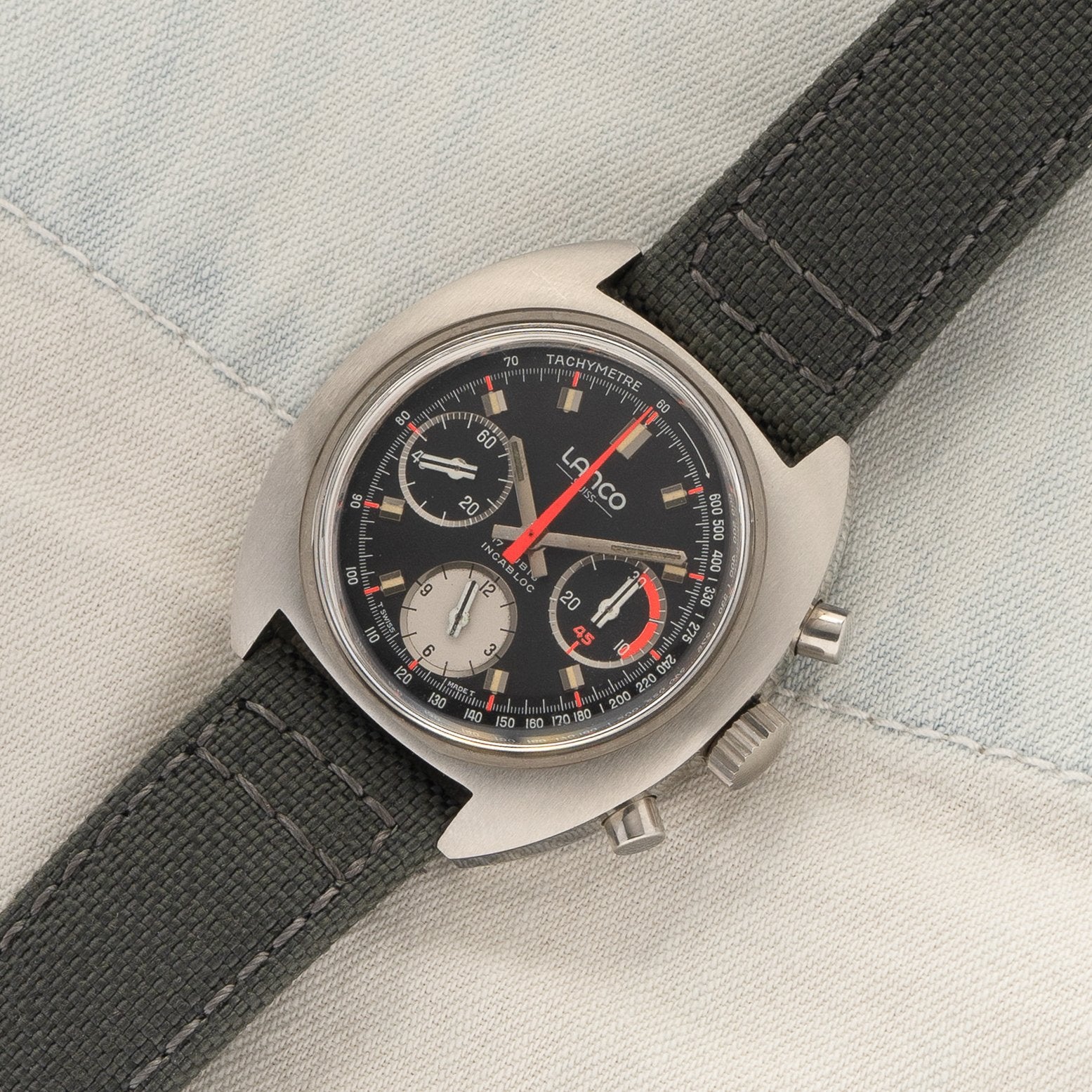 Lanco  Chronograph w/Valjoux 7736 - Near Mint Condition - 1970s