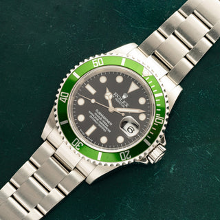 Rolex Anniversary Submariner 16610LV "Kermit B3 Lime" - Full Set/*Unpolished* - F Serial