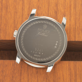 Rolex Cellini 5241 Platinum w/Factory Deployant Buckle  - *Unpolished*