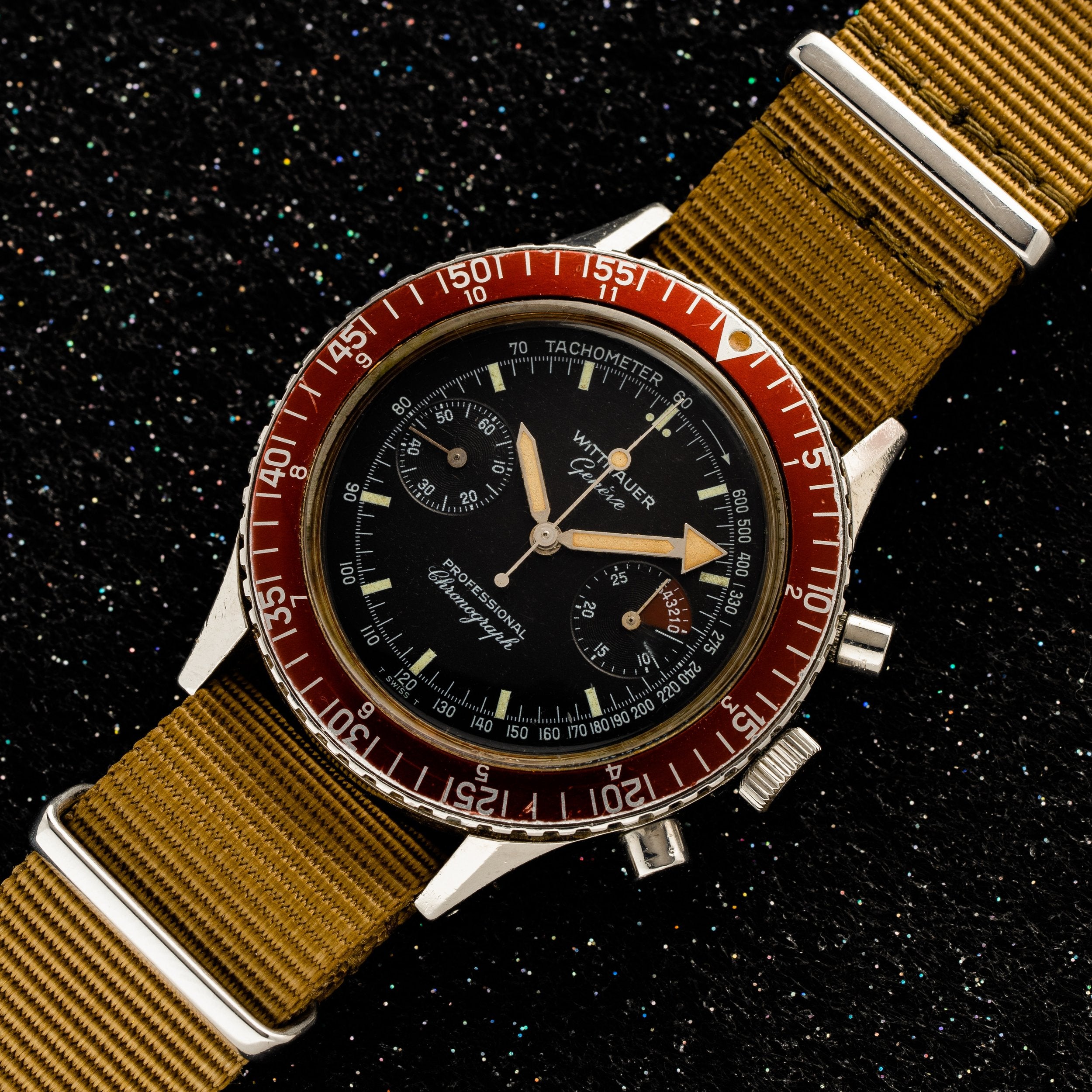 Wittnauer 7004A Professional Chronograph w/Valjoux 7733 - 1970s