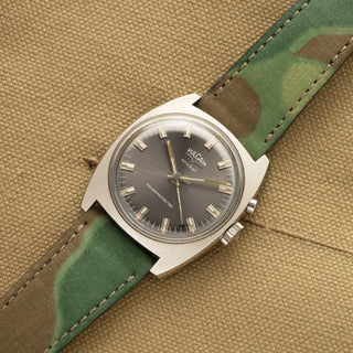 Vulcain Cricket "Waterprotected" Alarm w/Military Markings - *Unpolished* - 1960s