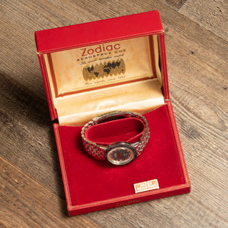 L.N.O.S. Zodiac Aerospace GMT World Time w/Bracelet/Box - 1970s