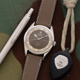 Universal Genève - Polerouter "Broad Arrow" - Tropical Dial - Unpolished - 1950s