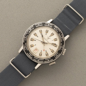 Croton Alarm Diver/World Time - Rare - 1960s