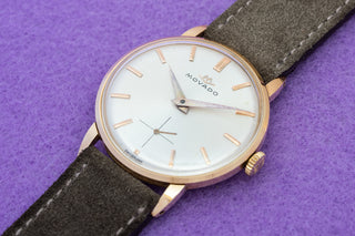 Movado Time-Only - 18k Rose Gold - 1950s