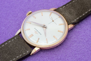 Movado Time-Only - 18k Rose Gold - 1950s