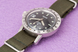 Dreffa 20 Atmos Skin Diver - GMT Bezel/"Big Crown" - 1960s