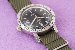Dreffa 20 Atmos Skin Diver - GMT Bezel/"Big Crown" - 1960s
