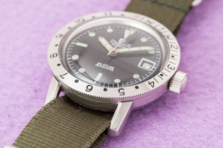Dreffa 20 Atmos Skin Diver - GMT Bezel/"Big Crown" - 1960s