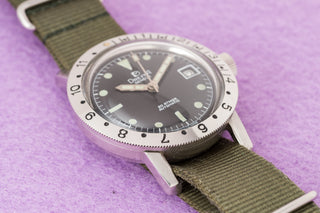 Dreffa 20 Atmos Skin Diver - GMT Bezel/"Big Crown" - 1960s
