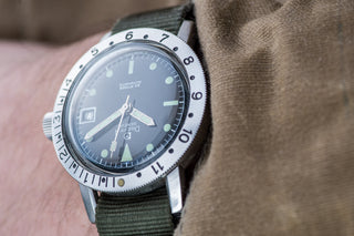 Dreffa 20 Atmos Skin Diver - GMT Bezel/"Big Crown" - 1960s