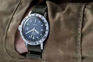 Dreffa 20 Atmos Skin Diver - GMT Bezel/"Big Crown" - 1960s