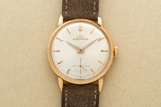 Movado Time-Only - 18k Rose Gold - 1950s
