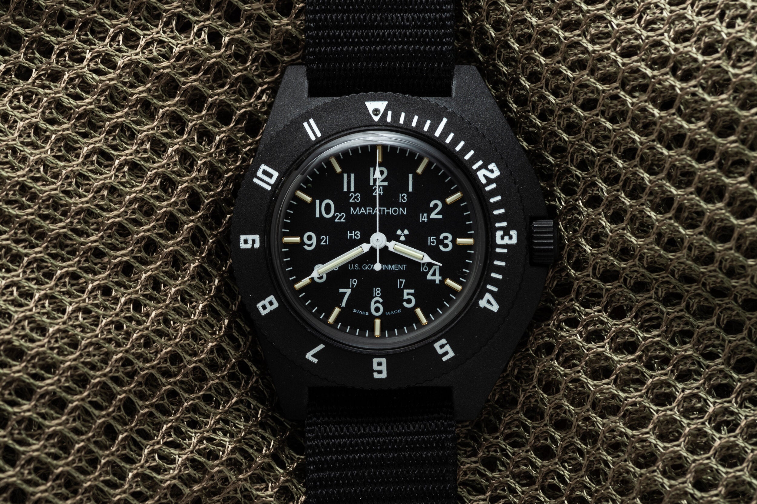 traser MIL-W-46374F ブラック N.O.S. Marathon H3 Navigator - MIL-W-46374F - w/Box - 2000