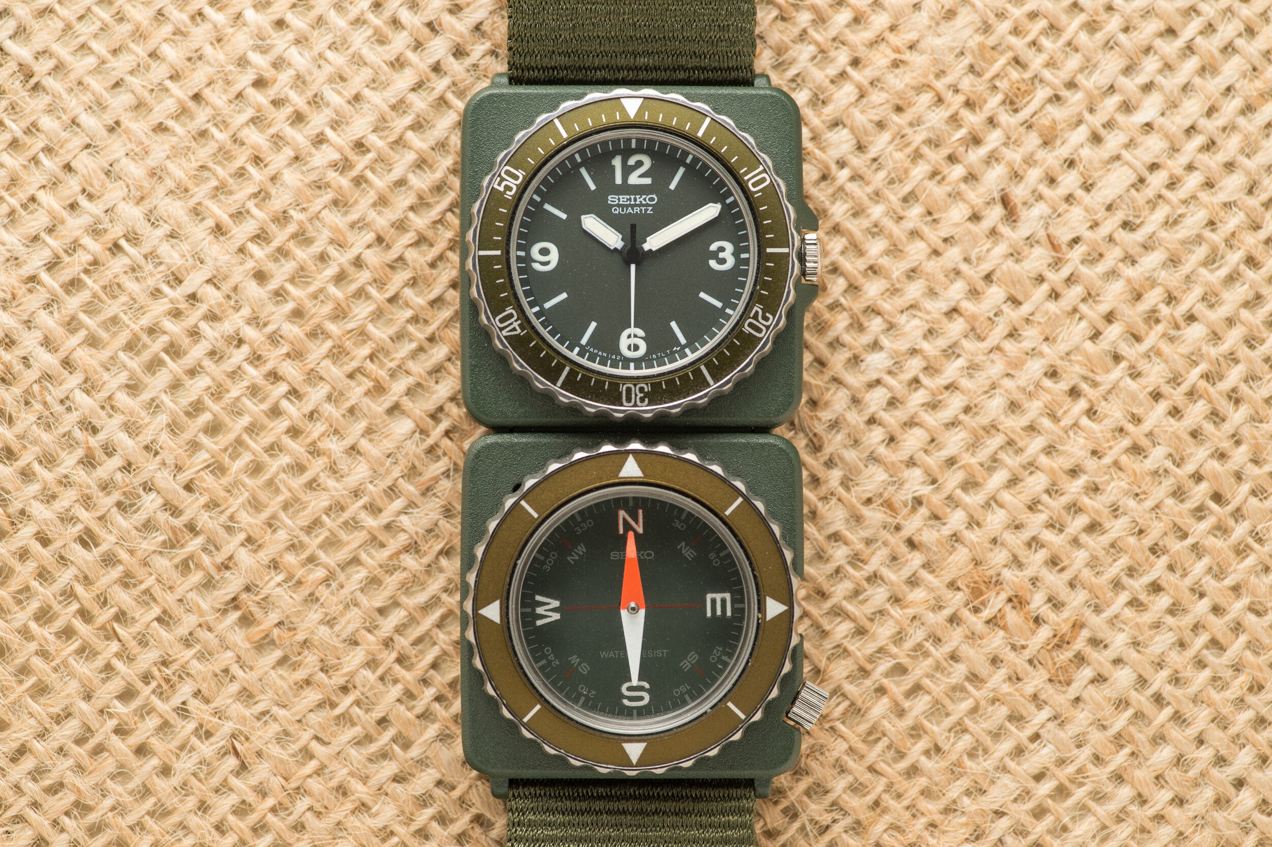 SEIKO Field Master Contra 1421 SAZ Analog Digital Compass