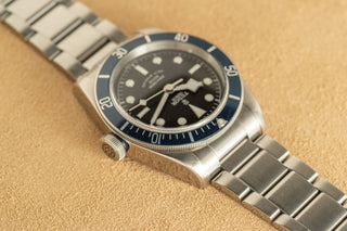 Tudor Heritage Black Bay - Blue Bezel - ETA/Rose Logo - w/Box/Papers
