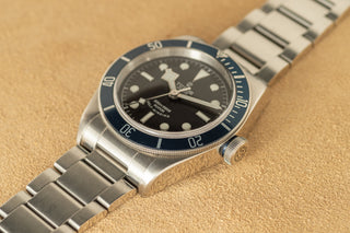 Tudor Heritage Black Bay - Blue Bezel - ETA/Rose Logo - w/Box/Papers