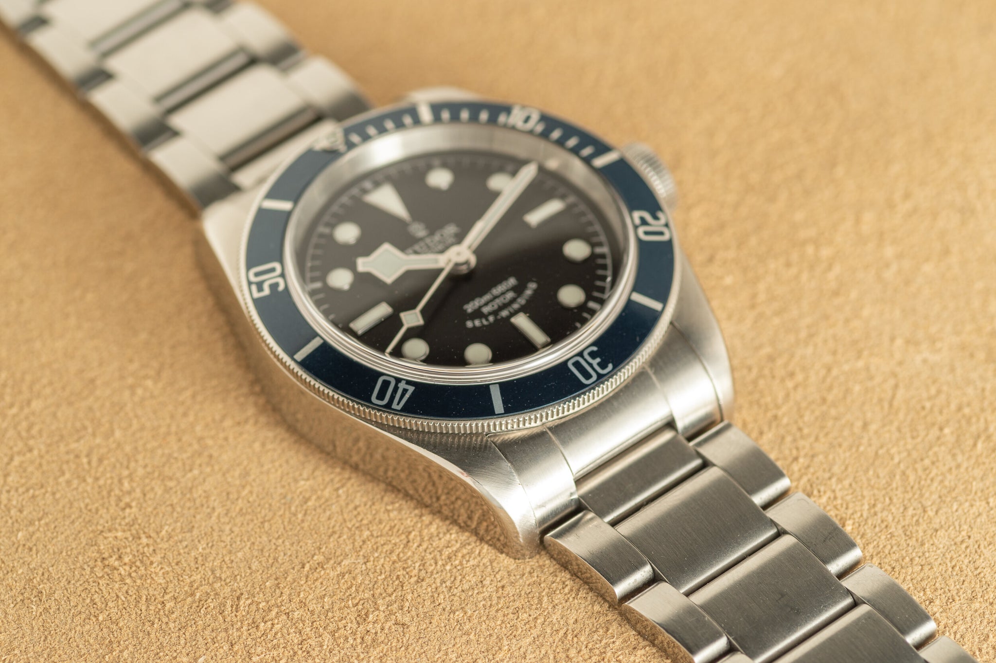 Tudor Heritage Black Bay - Blue Bezel - ETA/Rose Logo - w/Box/Papers