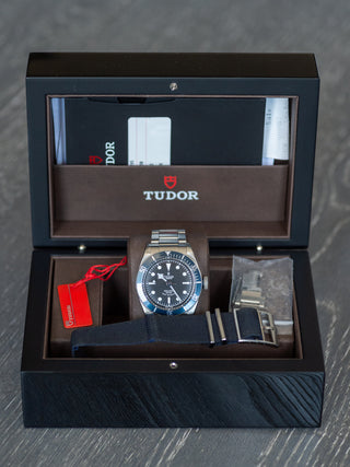 Tudor Heritage Black Bay - Blue Bezel - ETA/Rose Logo - w/Box/Papers