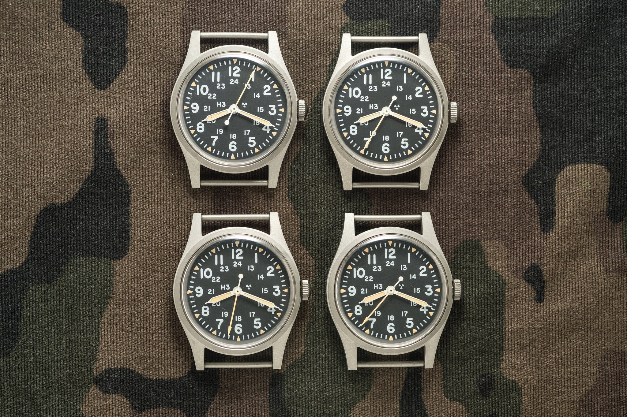 Hamilton H3 Military - w/Matching Issue Dates - (4 Available) - 1982