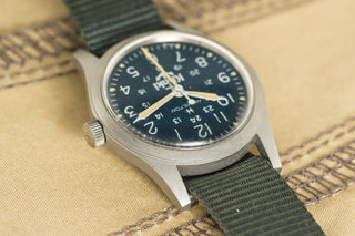 Hamilton Khaki - Rare Blue Anchor Dial - 1980s