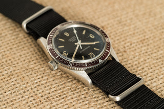 Bulova/Caravelle Sea Hunter - Faded Maroon Bezel - 1970