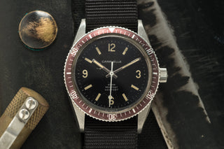 Bulova/Caravelle Sea Hunter - Faded Maroon Bezel - 1970